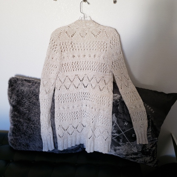 EUC Lucky Brand cream cardigan sz medium- #010 - Picture 4 of 8
